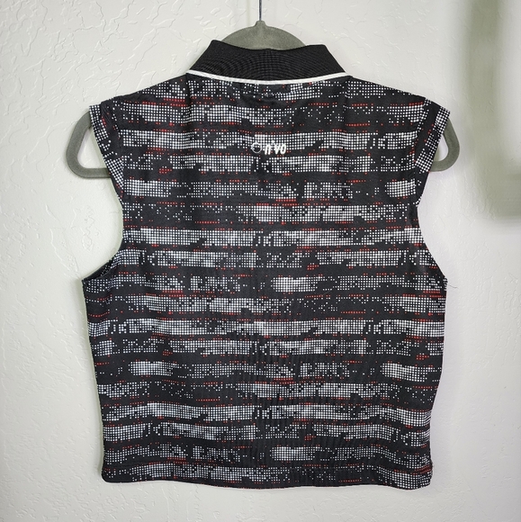 Nivo Black Pixel Golf Crop Tank Half Zip Tank Size Small - Picture 4 of 6